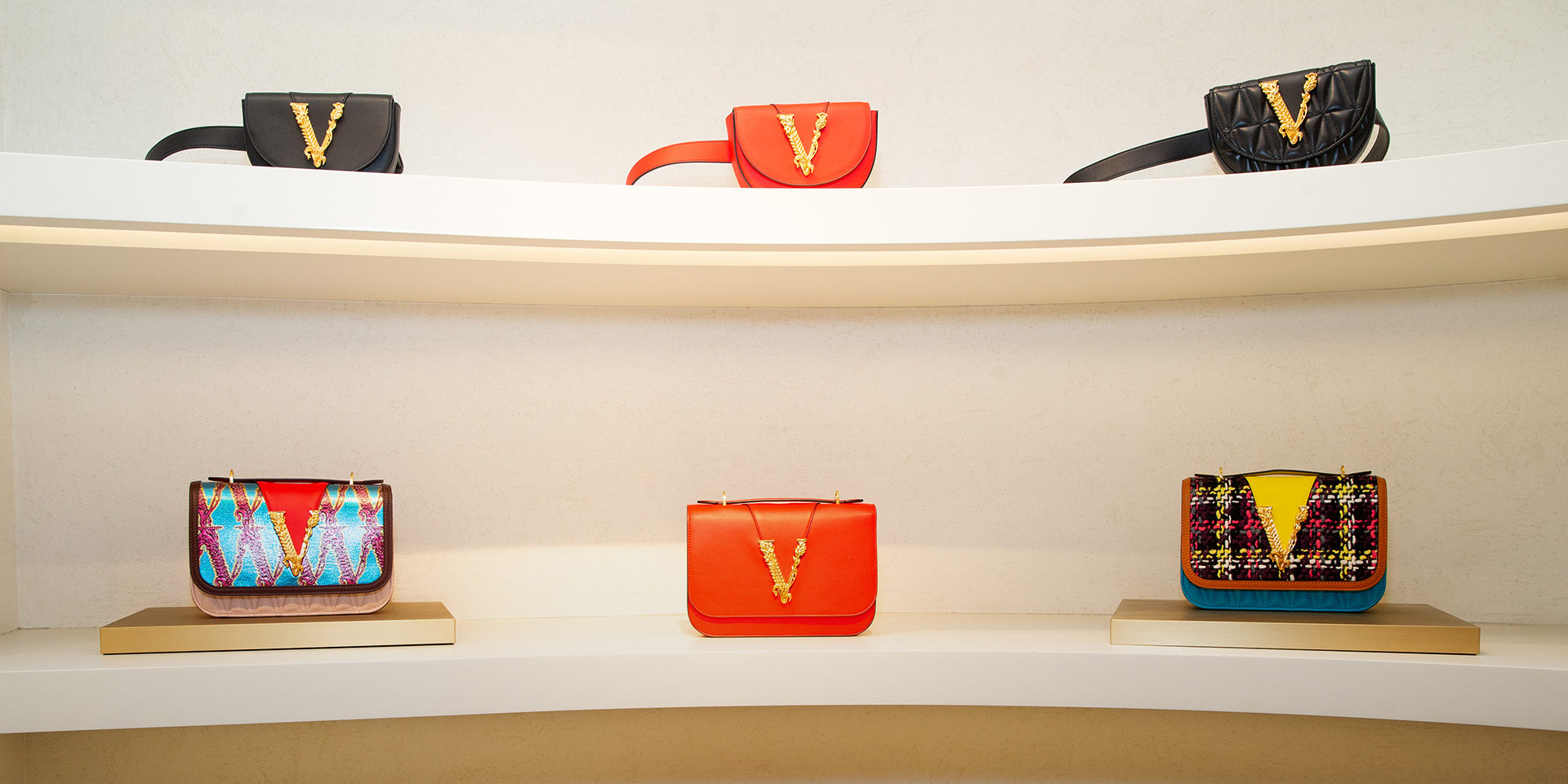 Party On: Versace Toasts Its New Virtus Handbags With an Intimate