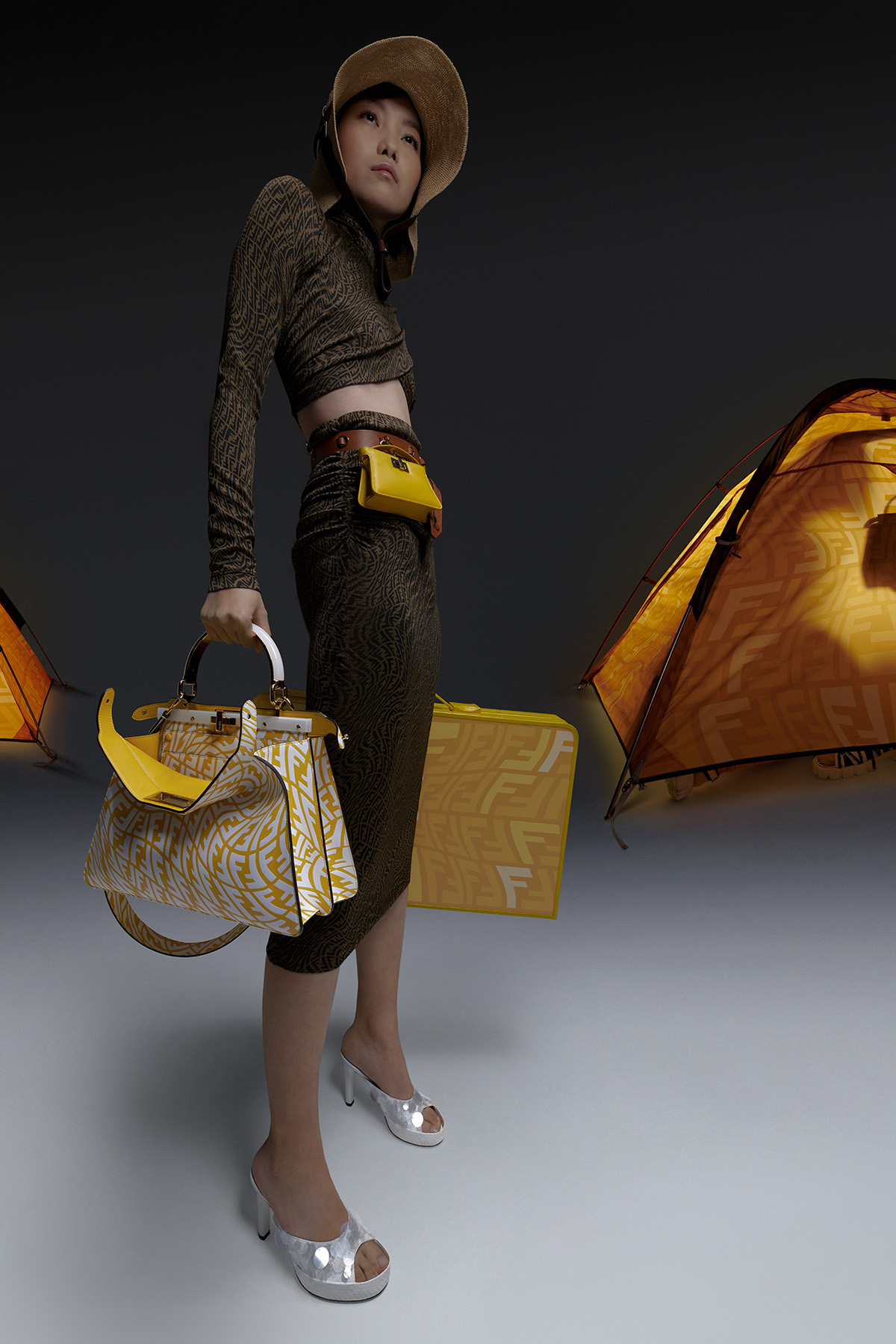 Louis Vuitton Bag Twist White Rainbow Logo 3D model