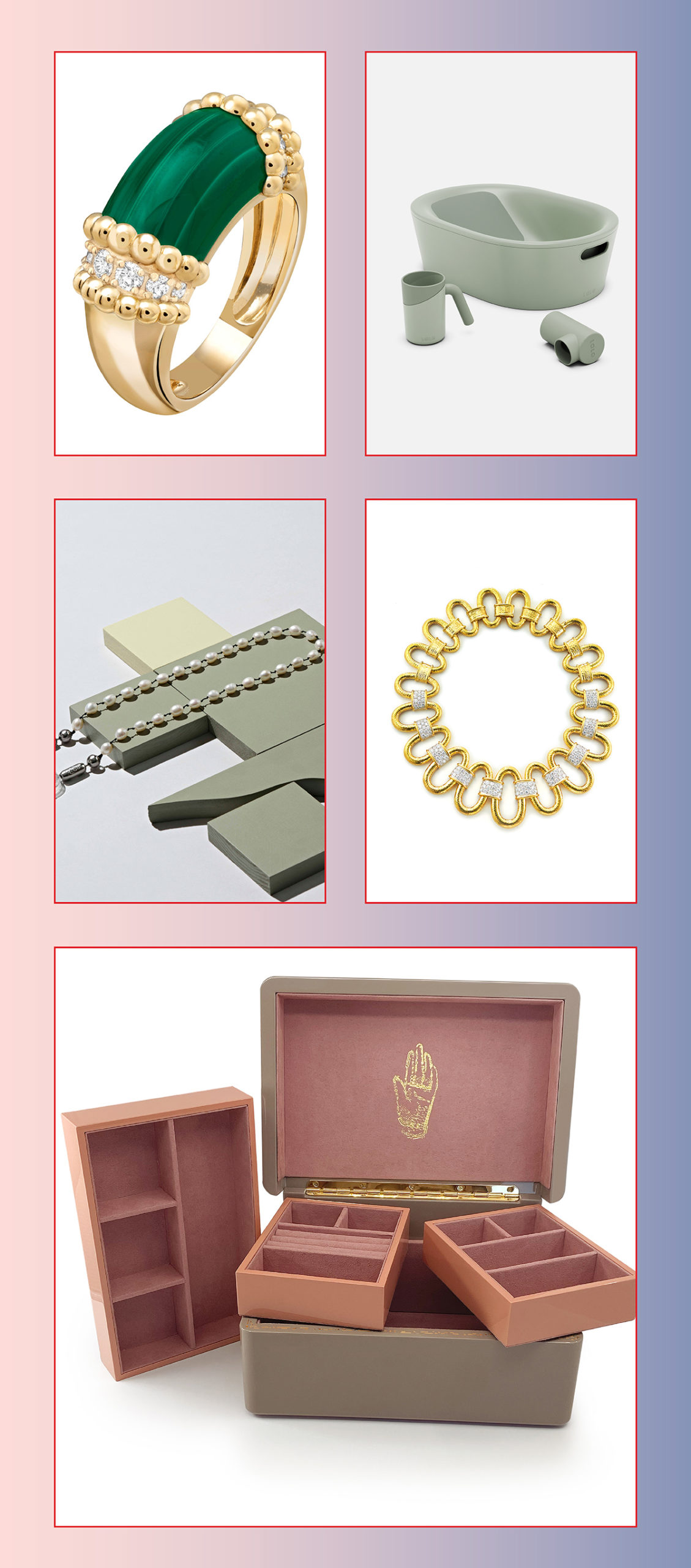 Louis Vuitton Trunks Bags Charm Bracelet - Polyvore  Louis vuitton jewelry,  Charm bracelet, Jewelry stores