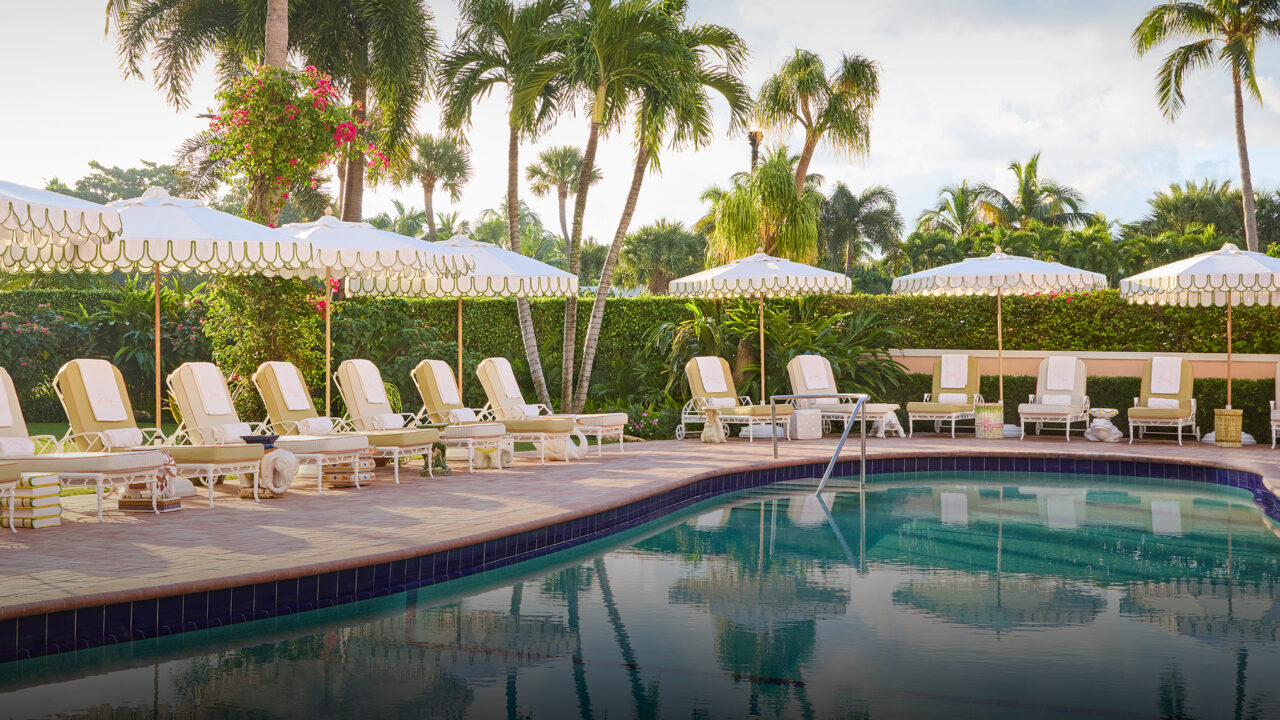 The Colony Hotel’s Inimitable Pink-Tinted View of Palm Beach