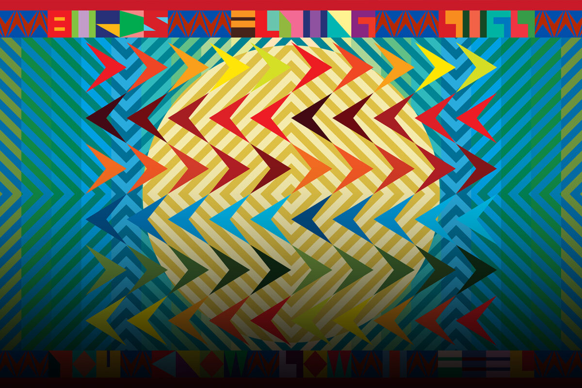 Jeffrey Gibson’s Geometrics and Don Bachardy’s Portraits
