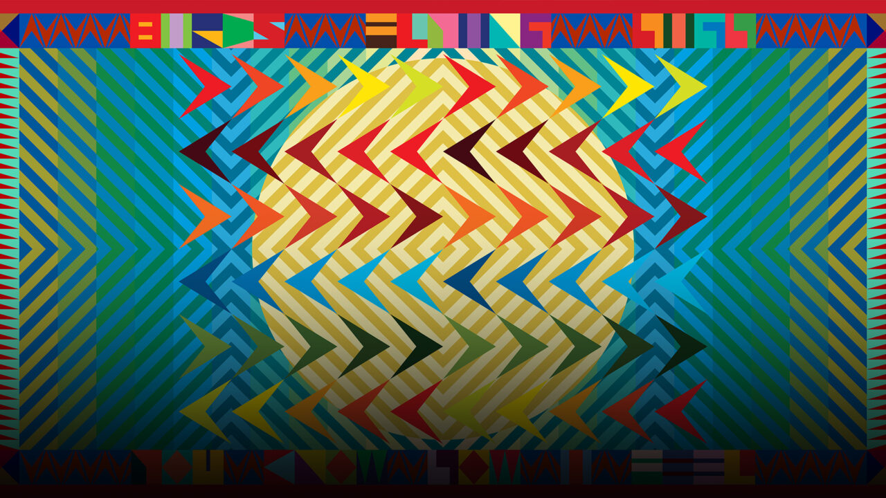 Jeffrey Gibson’s Geometrics and Don Bachardy’s Portraits