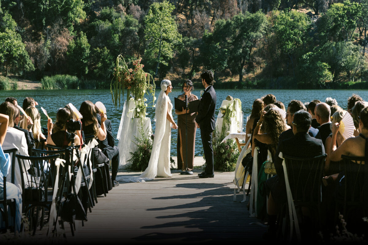 Nuptials Held Under the Pines Overlooking Zaca Lake