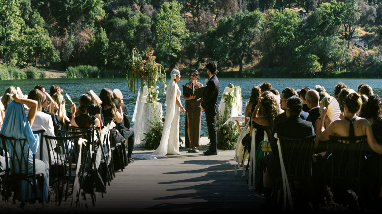 Nuptials Held Under the Pines Overlooking Zaca Lake
